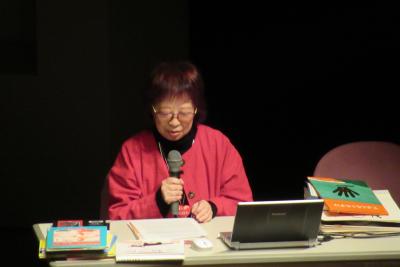 攪上(かくあげ)久子 氏の講演の様子