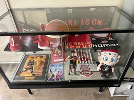 応援しよう！大阪エヴェッサ　展示風景