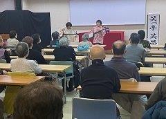 落語会の様子　どっこい三味線