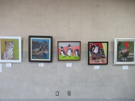 壁面の展示左