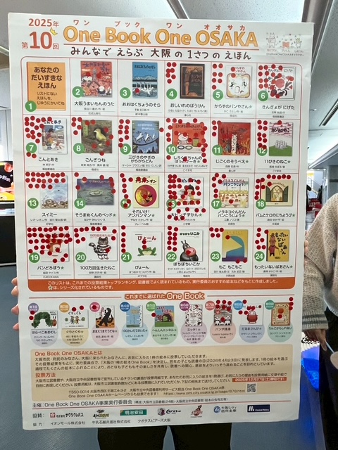 シール投票後のOne Book One OSAKA投票パネル