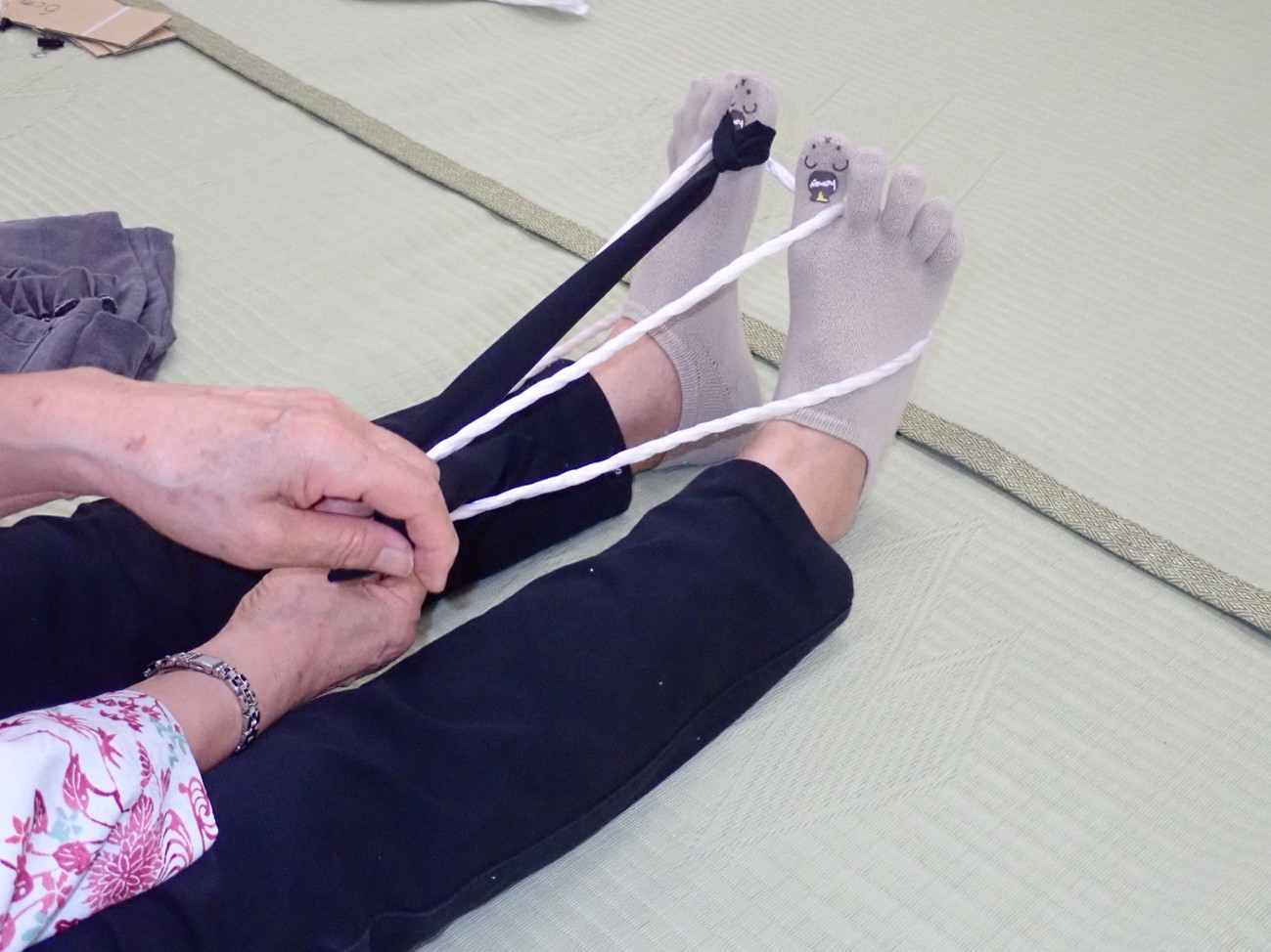 布ぞうり講座風景1