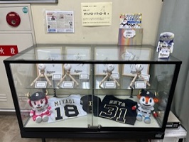 「応援しよう！オリックス・バファローズ」展示風景