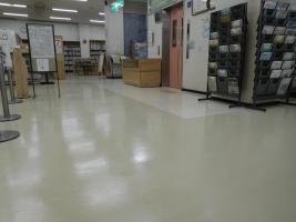 きれいになった1階の床面