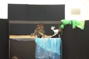 三びきのやぎのがらがらどんの人形劇の写真