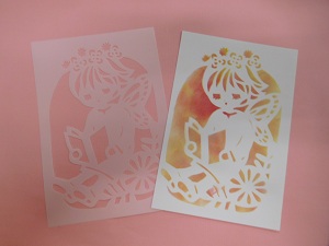 ステンシル工作教室見本