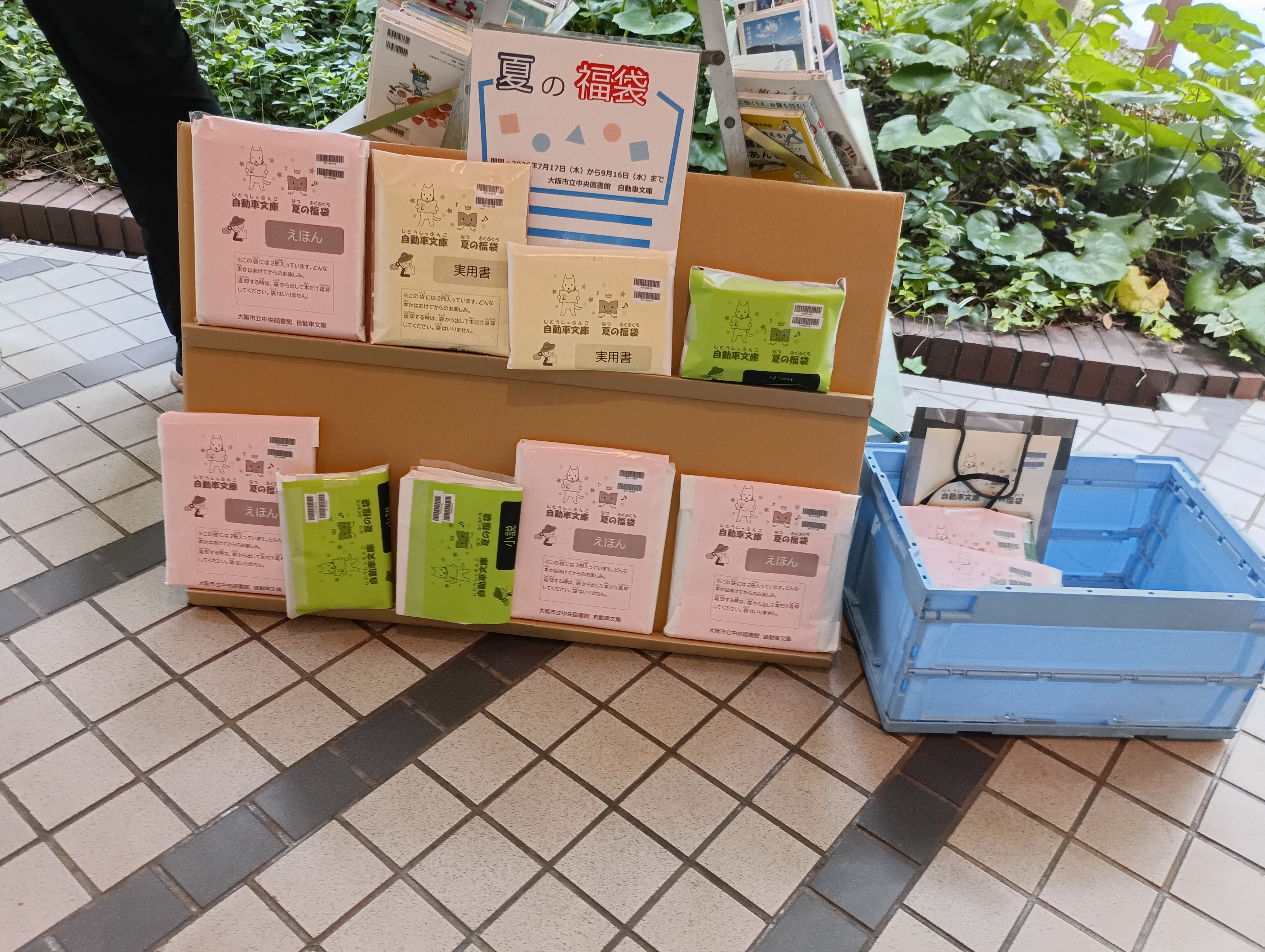 夏の福袋の展示の様子