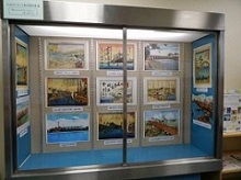 ガラスケース展示風景