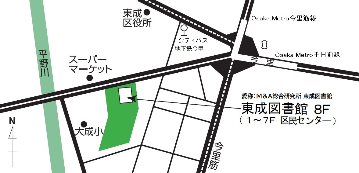 東成図書館周辺地図