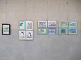 壁面の展示　右側
