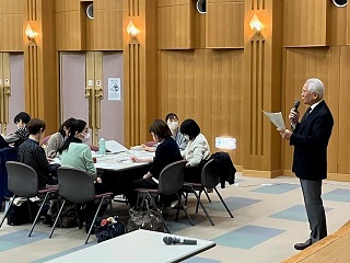 ワークショップ「模擬授業支援」の様子