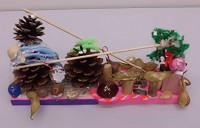 どんぐり工作教室作品