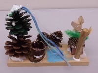 どんぐり工作教室作品
