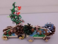 どんぐり工作教室作品