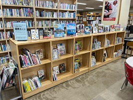 温泉の本　図書展示風景