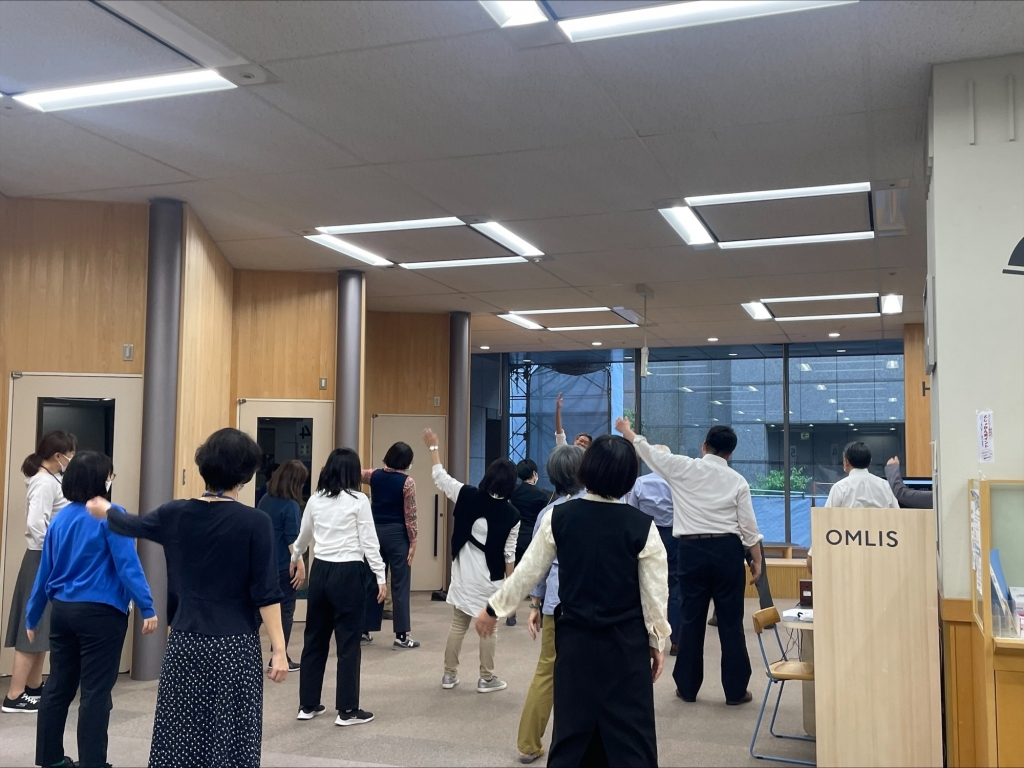 ラジオ体操風景