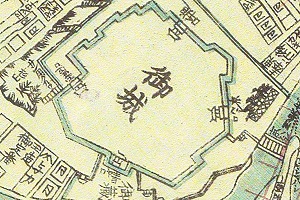改正 摂津大坂図(弘化4年版)(部分)