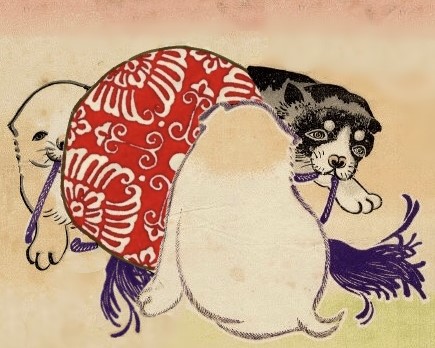 ころころこいぬ３匹
