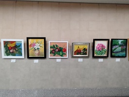 エントランス展示　壁面奥側