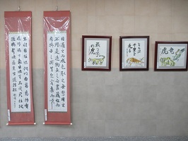 壁の展示作品