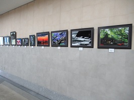 展示している写真の様子