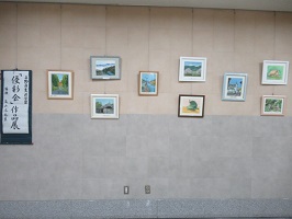 壁面の展示