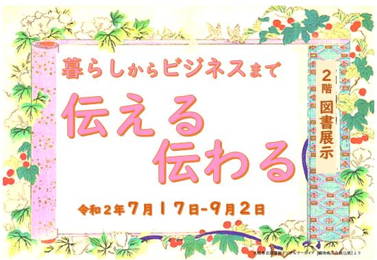 図書展示「伝える伝わる」画像
