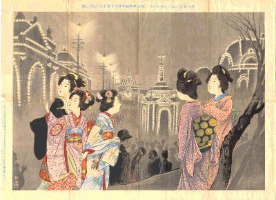 第五回内国勧業博覧会電灯装飾之図