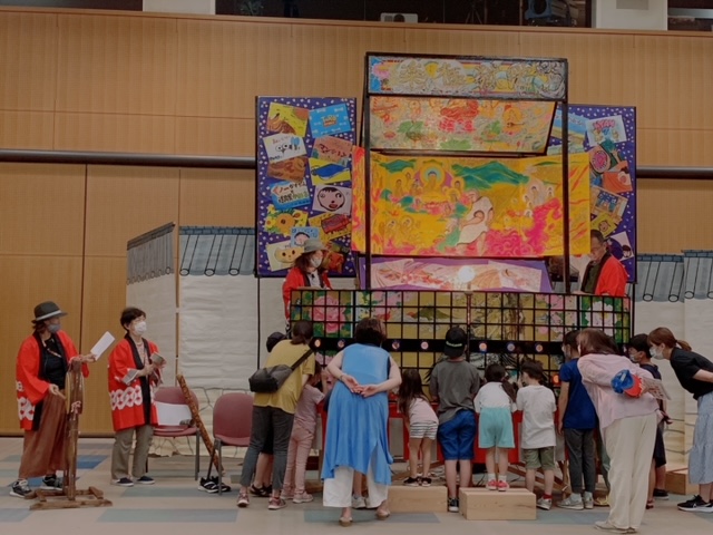 のぞきからくり実演
