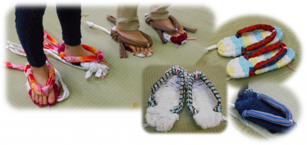 布ぞうり完成作品