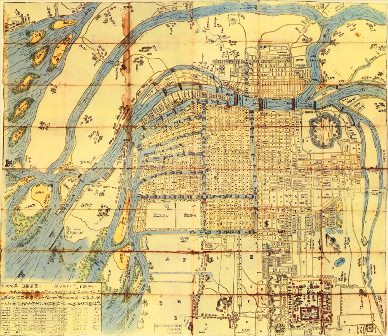 新撰増補大坂大絵図 (大阪古地図集成 第4図)