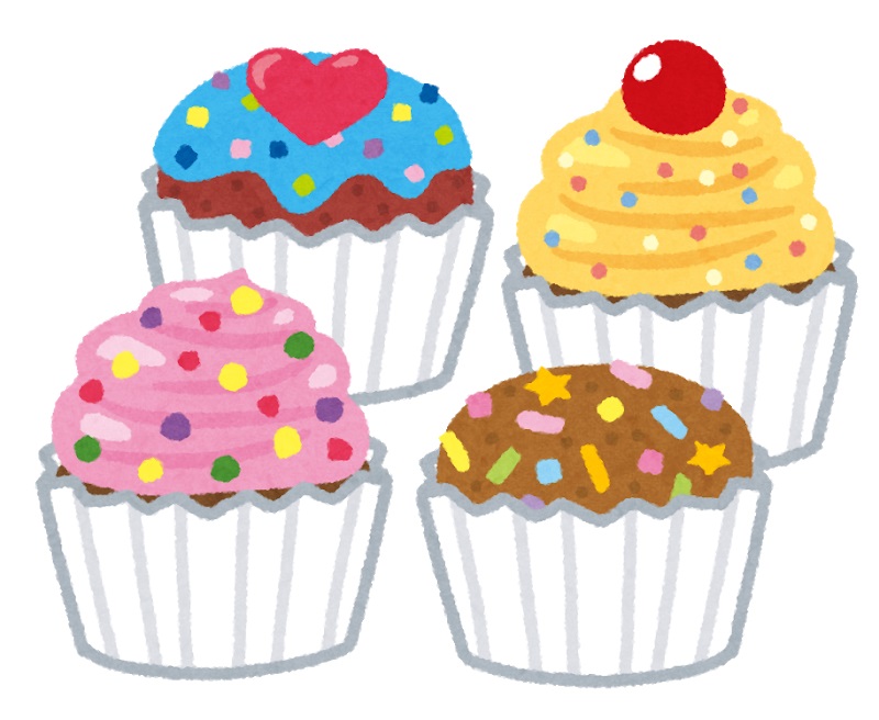 カップケーキのイラスト