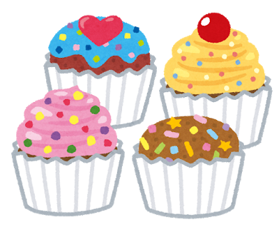 カップケーキのイラスト