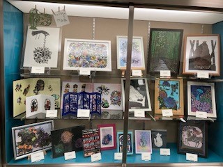 切り絵の会作品展写真