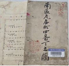 『南区瓦屋町四番丁之図』（大阪市立中央図書館所蔵）