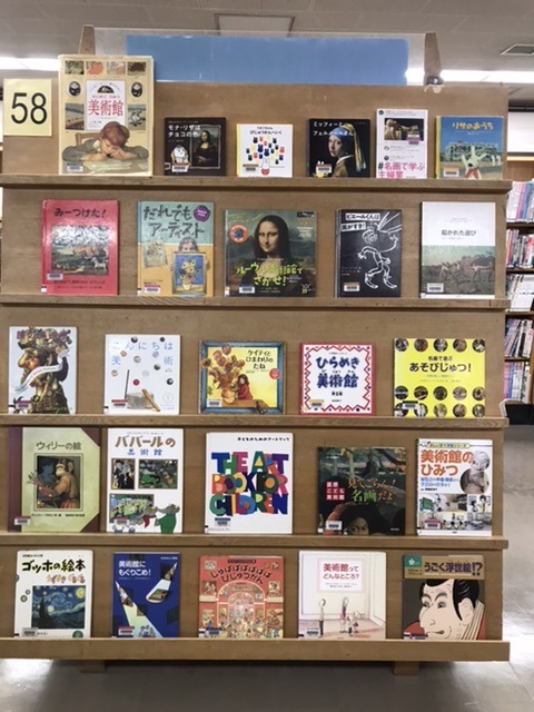 「美術館と絵画を楽しむ本」展に使用した本の一部