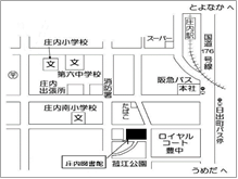 豊中市立庄内図書館地図