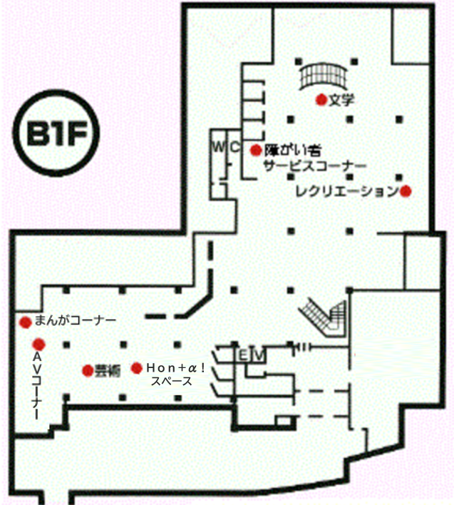 B1Fフロア案内図