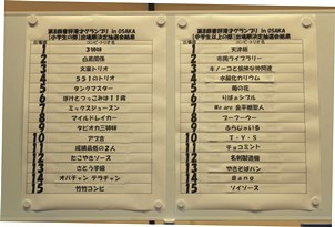 速報用出場順抽選結果写真