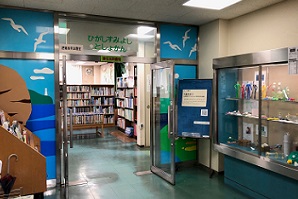 東住吉図書館入口