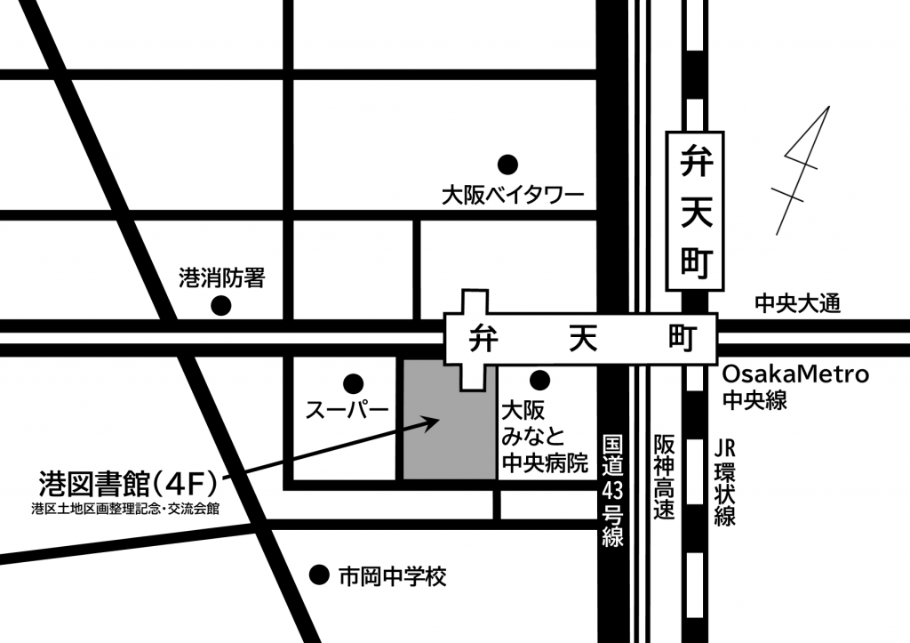 港図書館地図
